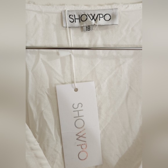 BNWT Showpo Stuck With Me Dress in White Star Print - Size 18 - Picture 7 of 12